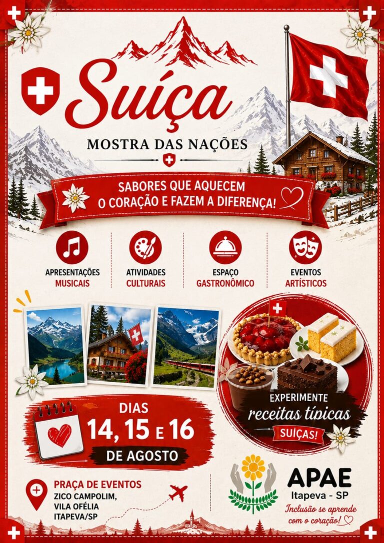 APAE Itapeva participa da Mostra das Nações com barraca temática da Suíça