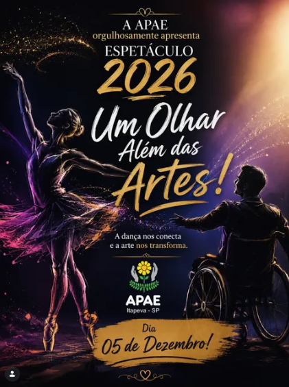 APAE de Itapeva anuncia espetáculo de dança “Um Olhar Além das Artes” para dezembro